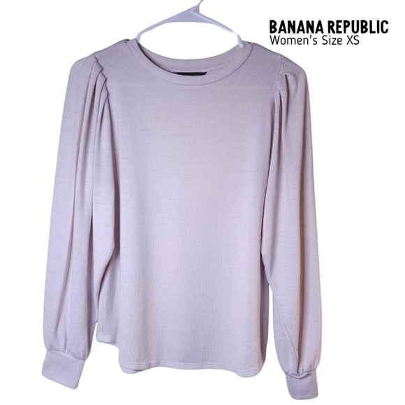 Banana Republic Factory Longsleeve Shirt Womens SZ XS White Pleating - Picture 1 of 11